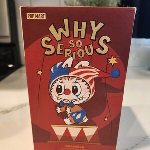 NIB Authentic Pop Mart Why So Serious Labubu Blind Box